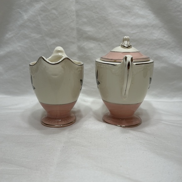 Vintage cream and sugar bowl set - Picture 2 of 6
